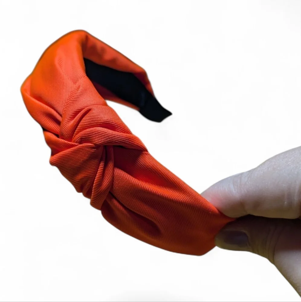 Orange Knot Headband One Size Women's NEW